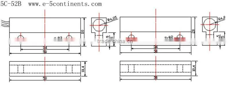 E-5continents 5C-52B magnetic reed switch for metal cabinet