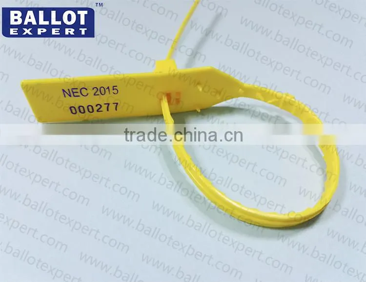 Plastic ballot box seals for security on voting made by China seal manufacturer