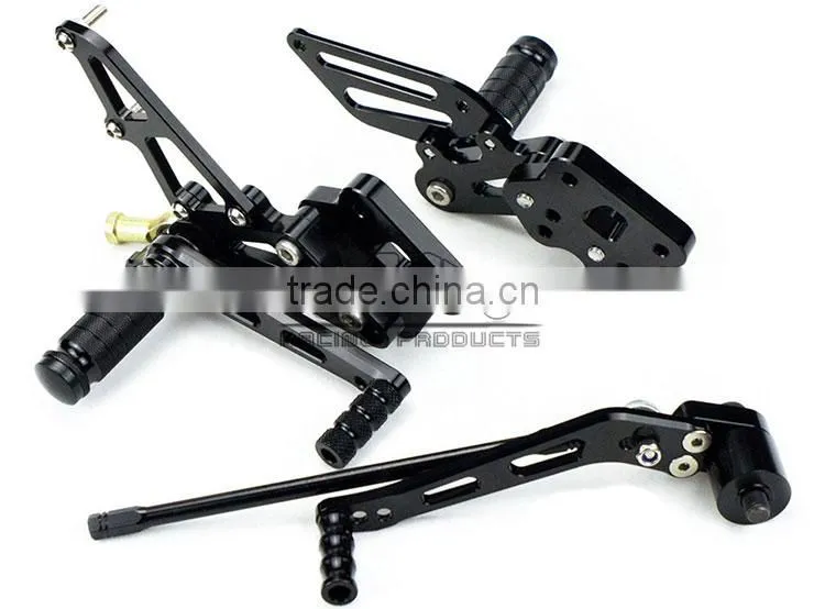 ARS-K6 Wholesale Billet Aluminum Adjustable footrest peg motorcycle for Suzuki GSXR 600/750 06-09