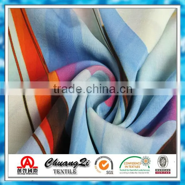 Printed spun rayon voile fabric, Rayon Voile fabric