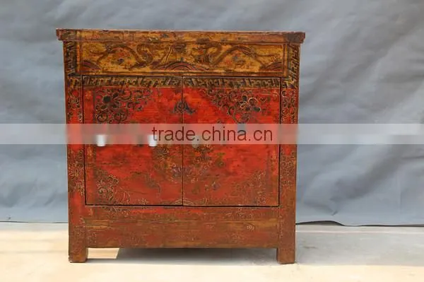 hand painted Antique furniture with drawer and door