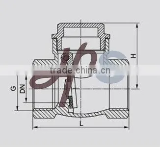 brass swing check valve