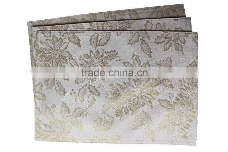 100% Polyester Custom Jacquard Design Decor Placemat