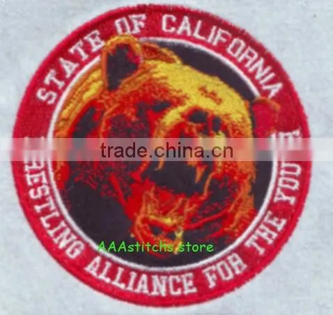 bear logo custom Iron-on embroidery patch