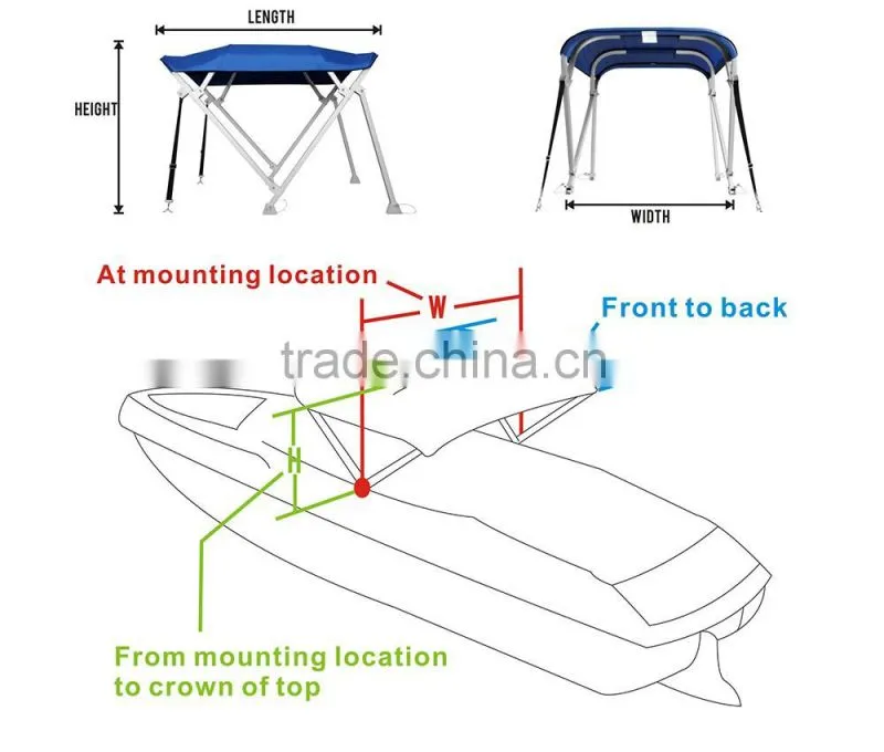 Ninghai Innovation Square aluminum bimini top