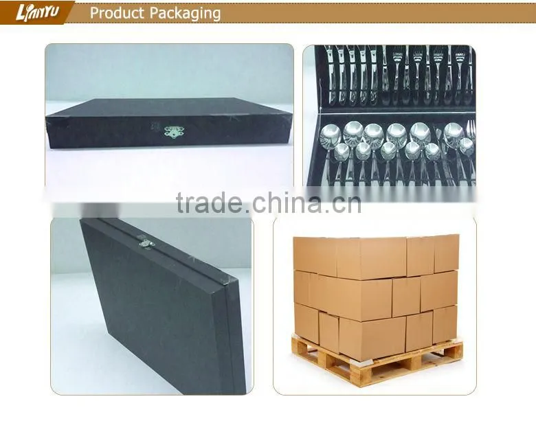Chinese soup spoon stainless steel table spoon and fork