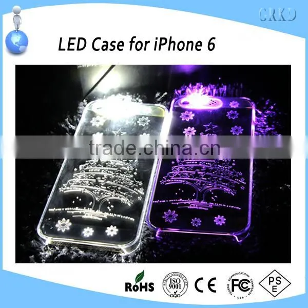 New popular led mobile phone case for iphone 6