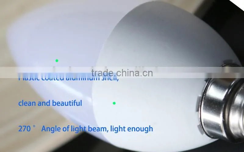 Best Selling Glass Led Lamp 3w LED Candle LightC37 Led E14 Light Candle Bulb Light
