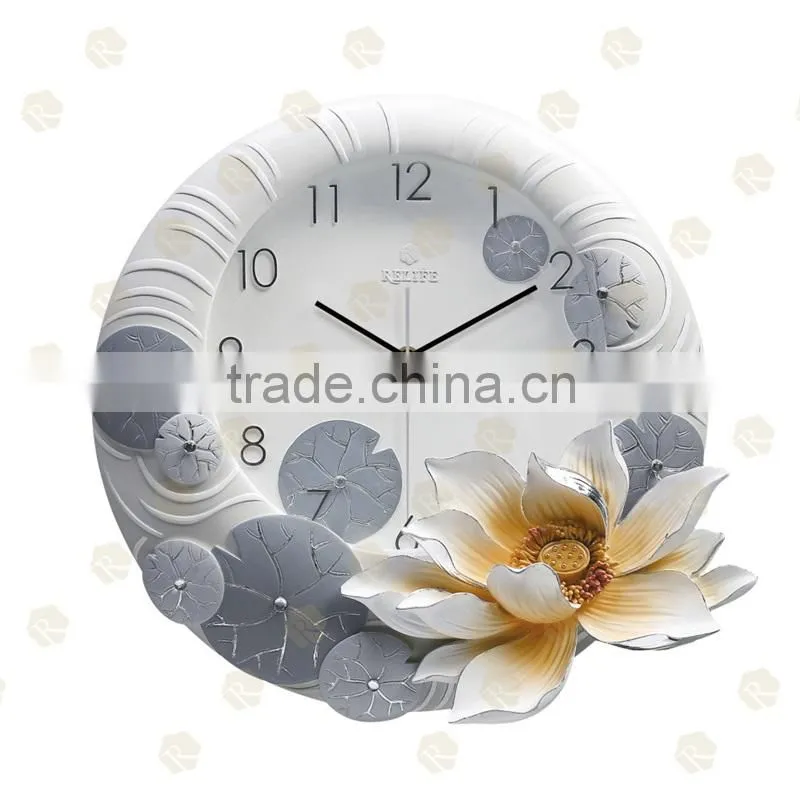 Creative Newest house decoration Removable plastic wall clock/