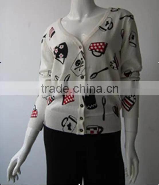 ladies' hot sell knitted sweaters