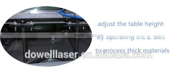 2016 new style Dowell CO2 leatheer craft concrete laser engraving machine for nonmetal materials