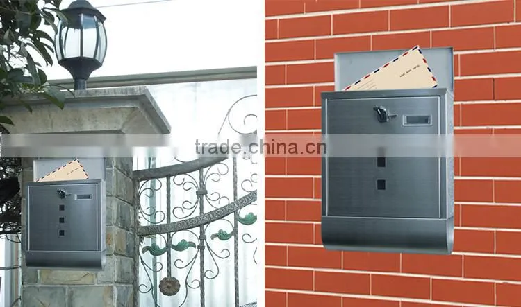 2015 hot house letterbox stainless steel Mailbox
