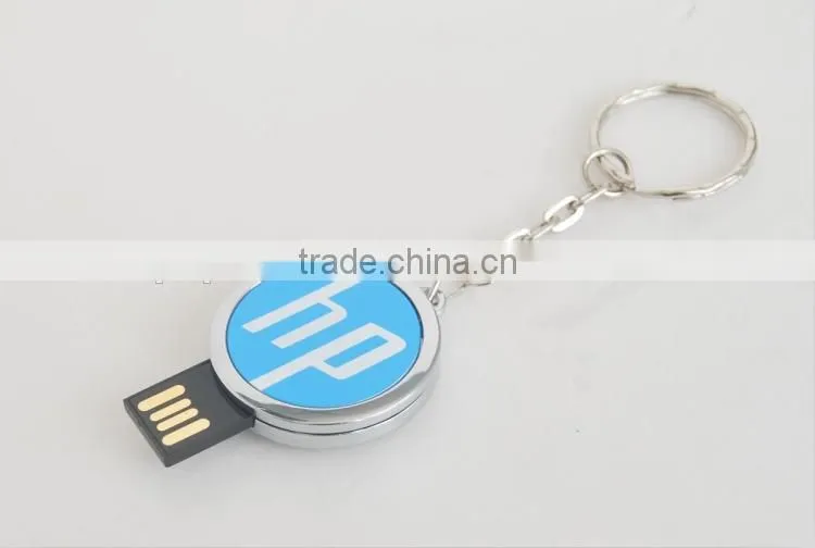 8G 16G round metal pen drive as promotional gift
