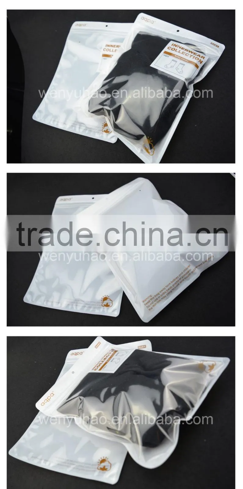 cheap clear garment bags for dresses or others , one side clear bag for clothes