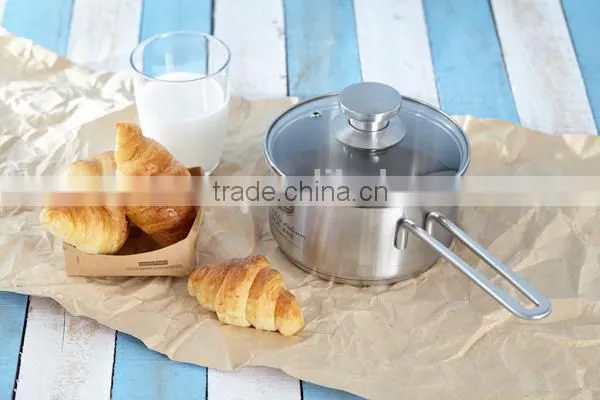 Elegant SS pot with steel handle