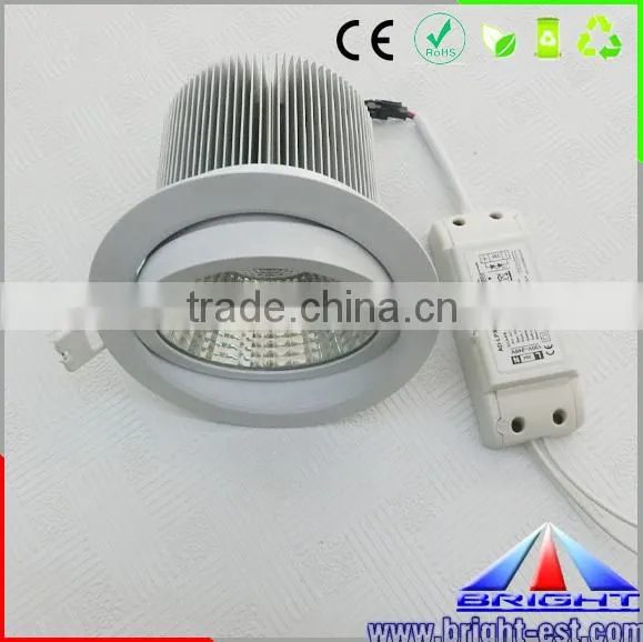 China supply 15w Dimmable COB LED Downlight with CE RoHs approved.