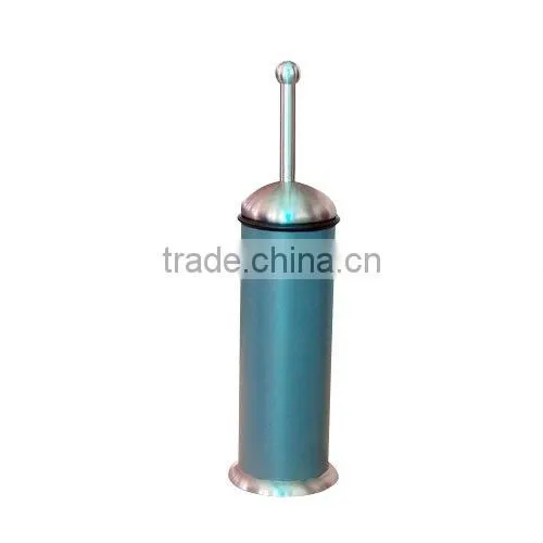 Stainless steel toilet brush with holder