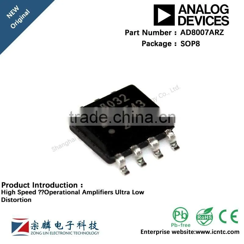 Genuine original AD8007ARZ SOP8 SOP8 AD8007 High Speed Operational Amplifiers