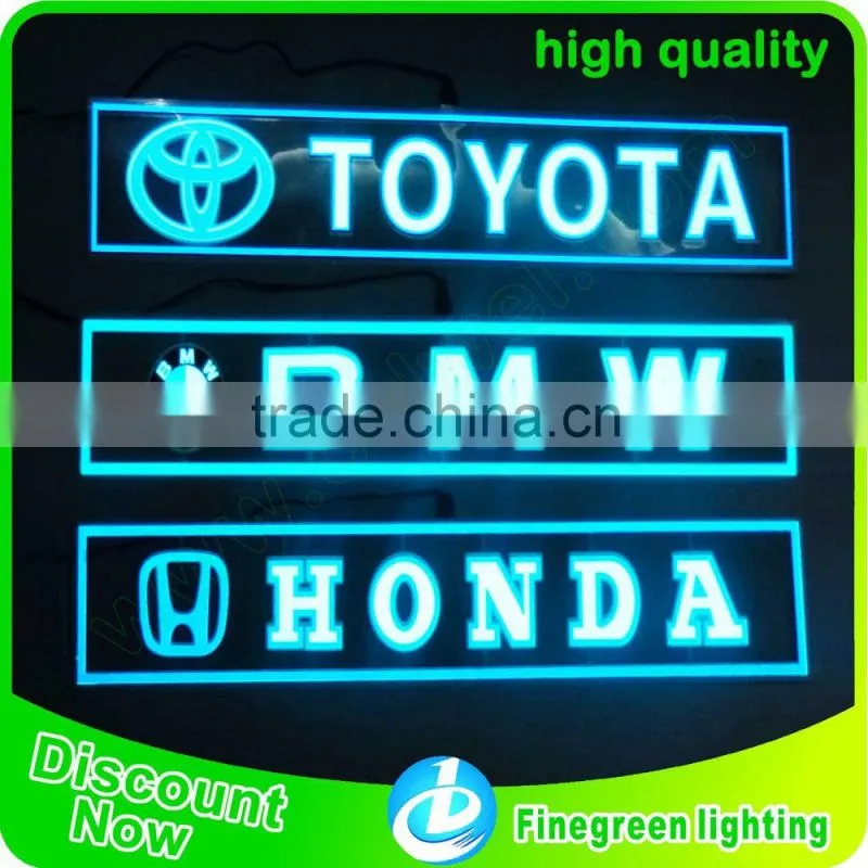 flashing el car boy sticker with incredible animation