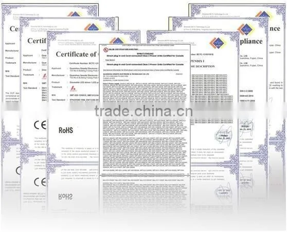 CE UL listed 300ma 9w switching power supply