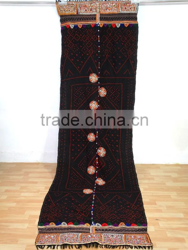 Antique Rabari Scarve Vintage Rabari Shawl Gypsy Kutch Rabari Blanket Throw Rabari Tapestry Wall Hanging