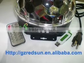 High Quality!!!Lowest Price!!!Special Effect RGBW LED thunder Crystal disco Ball/ Professional Magic Music Disco Ball Light