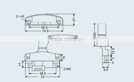 Aluminium window accessory DTA012
