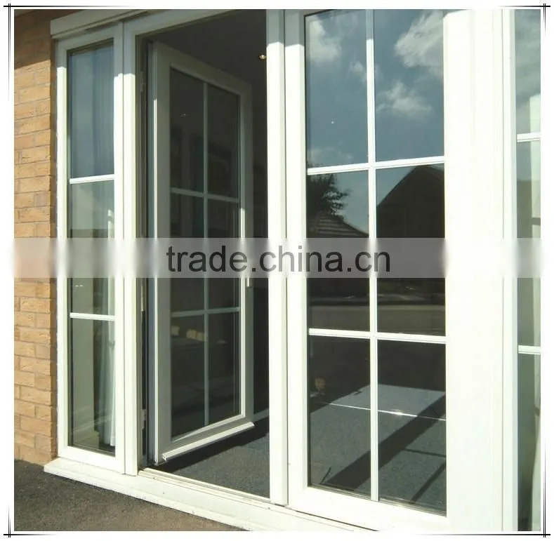 2016 hot choosing pvc casement grilles doors with cheap price
