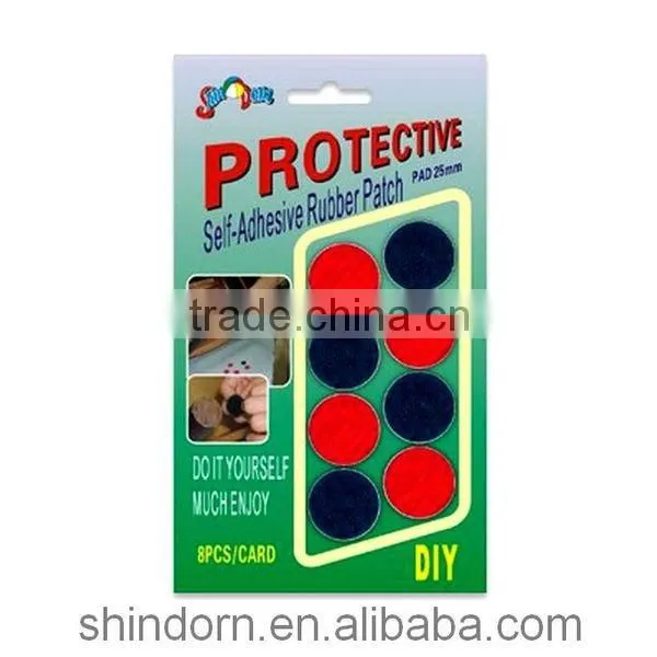 Pre cut adhesive rubber pads for chairs, chair leg protectors