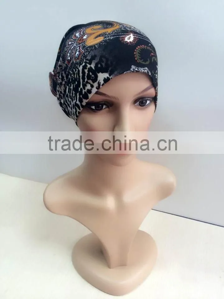 C073 new style print tube underscarf,muslim hats