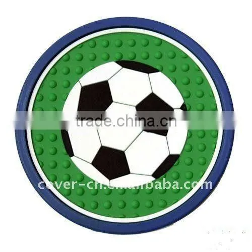music customized pvc tea cup coaster for decoration