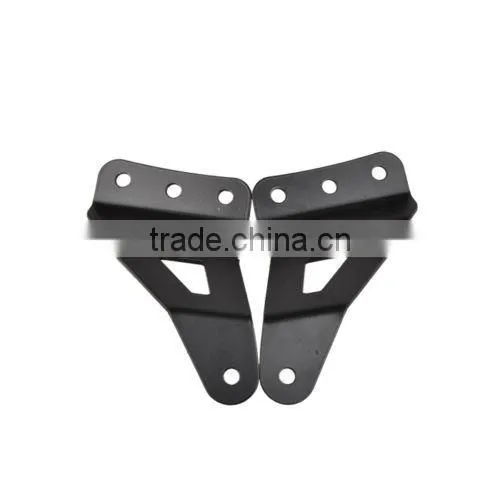 2pcs 50" Curved LED Light Bar Mount Brackets Windshield Fits 2007-2013 Chevy/GMC