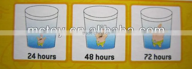 Magic Spongebob growing sponge toys in water growing patrick toy patrick star for baby fun magic growing sponge