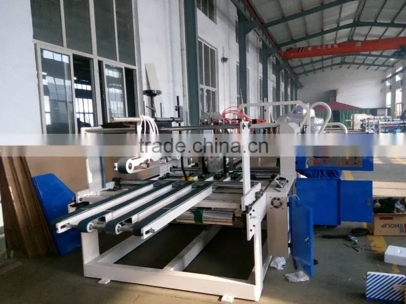 High speed Corrugated carton box folder gluer machine