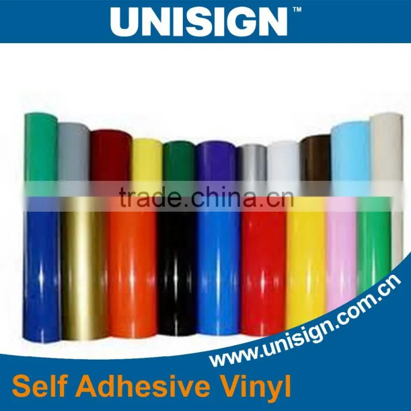 Unisign Self Adhesive Color Cutting glossy pvc color cutting vinyl for printing