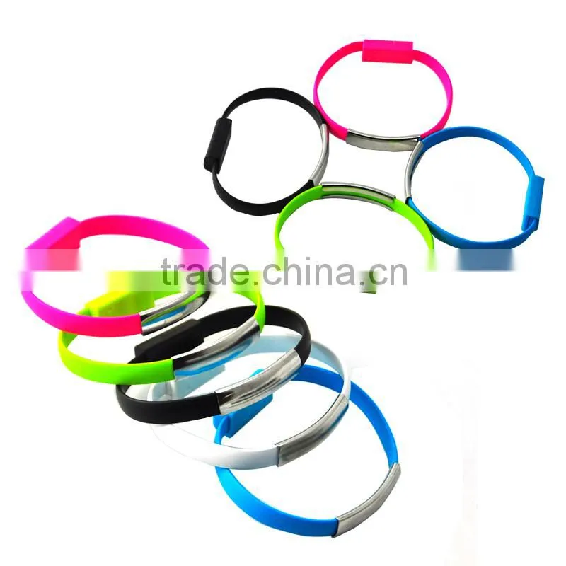 2015 New Design Bracelet Charger for iphone 6, wristband data cable,OTG Mobile Cable
