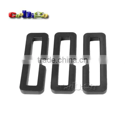 Looploc Plastic Rectangular Ring Buckle for Straps Bags Backpack #FLC442-20B/25B/32B/38B/50B