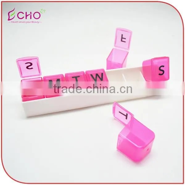 New 7-Day Plastic Pill Box Single Daily Tray