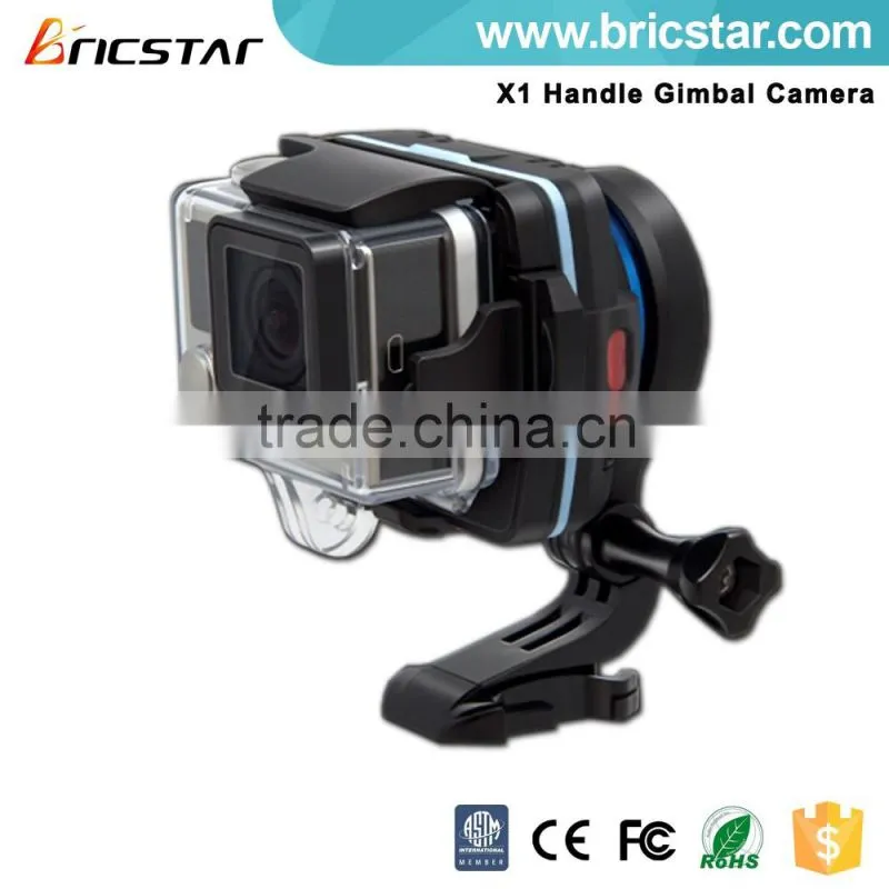 Three modes handheld gimbal stabilizer for go pro.
