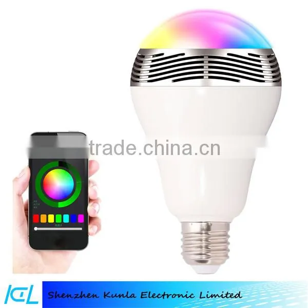 Bluetooth wireless light bulb Cell Phone Wireless Control 7W E27