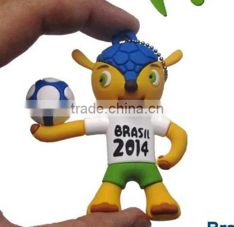 Promotinal 2014 World Cup pvc football USB stick 500gb,USB stick