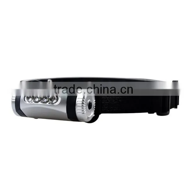 Plastic Body Running Activity LED Light Headlamp With 4 LEDs