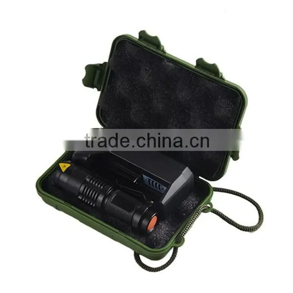 Aluminum UltraFire 7w 300lm Mini Led Flashlight Torch Adjustable Focus Zoom Light Lamp