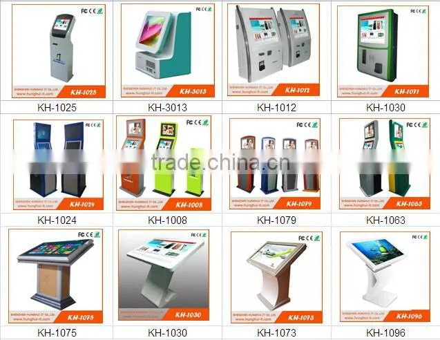 32 inch wall mounted touch screen kiosk work WIFI 3g digital signage kiosk