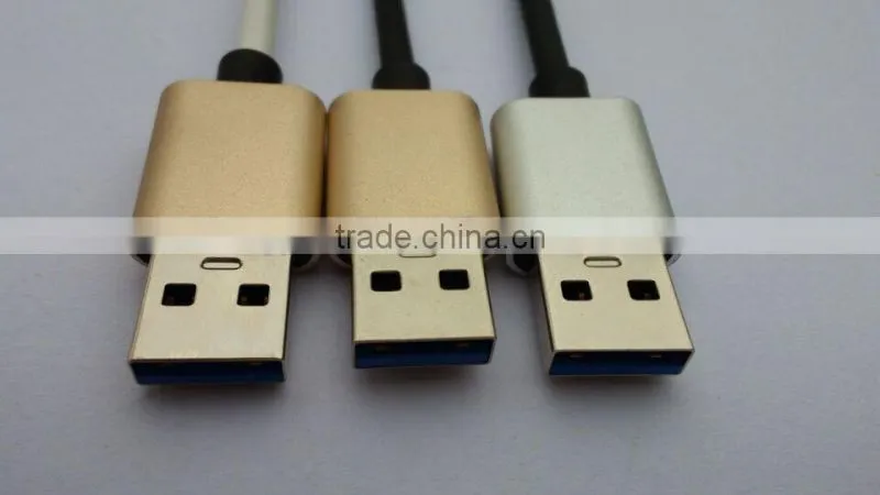 High Quality USB 3.1 Type c male to USB 3.0 A type Male Al Shell Cable OD 4.2mm