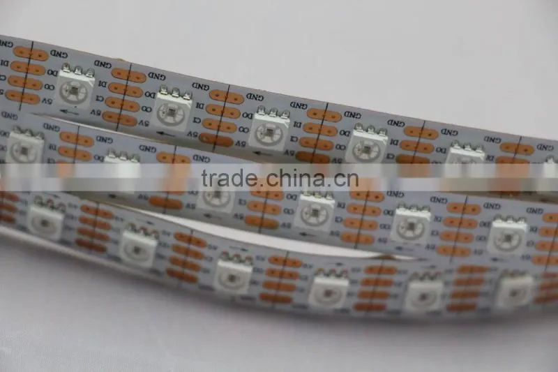 5050 smd led strip APA102, 72LEDs/m DC5V input,White PCB