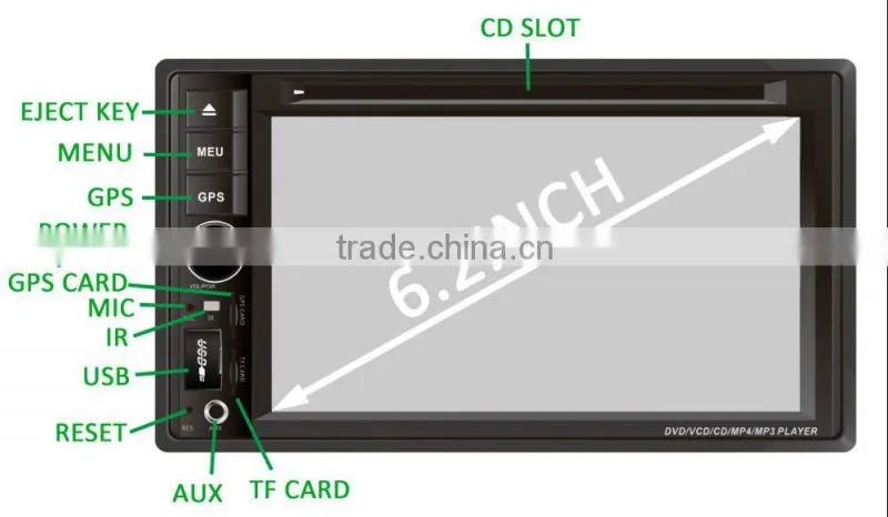 HS-8805 bluetooth car stereo system gps