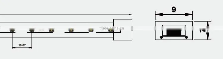 High quality 4.4W/M AC110V SMD3528 IP67 60LED/M 360LM/M Flexible Led Strip light