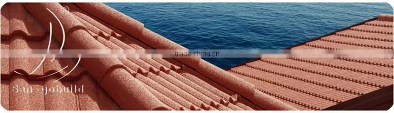 SGB Durable 50 Years Stone Coated Metal Roof Tiles In Uganda