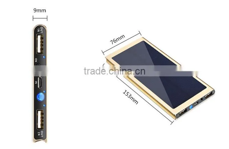 solar charger 5000mah PORTABLE solar charger
